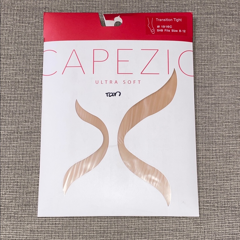 Capezio Ultra Soft Girls Tan Transition Tights Size 8-12 NWT
